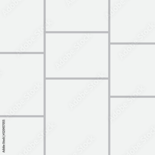 Templates collage nine frames, photos, parts pictures, illustrations. Vector frame branding presentation. Creative theme with 9 part simple square border layout. Modern minimalistic board mockup