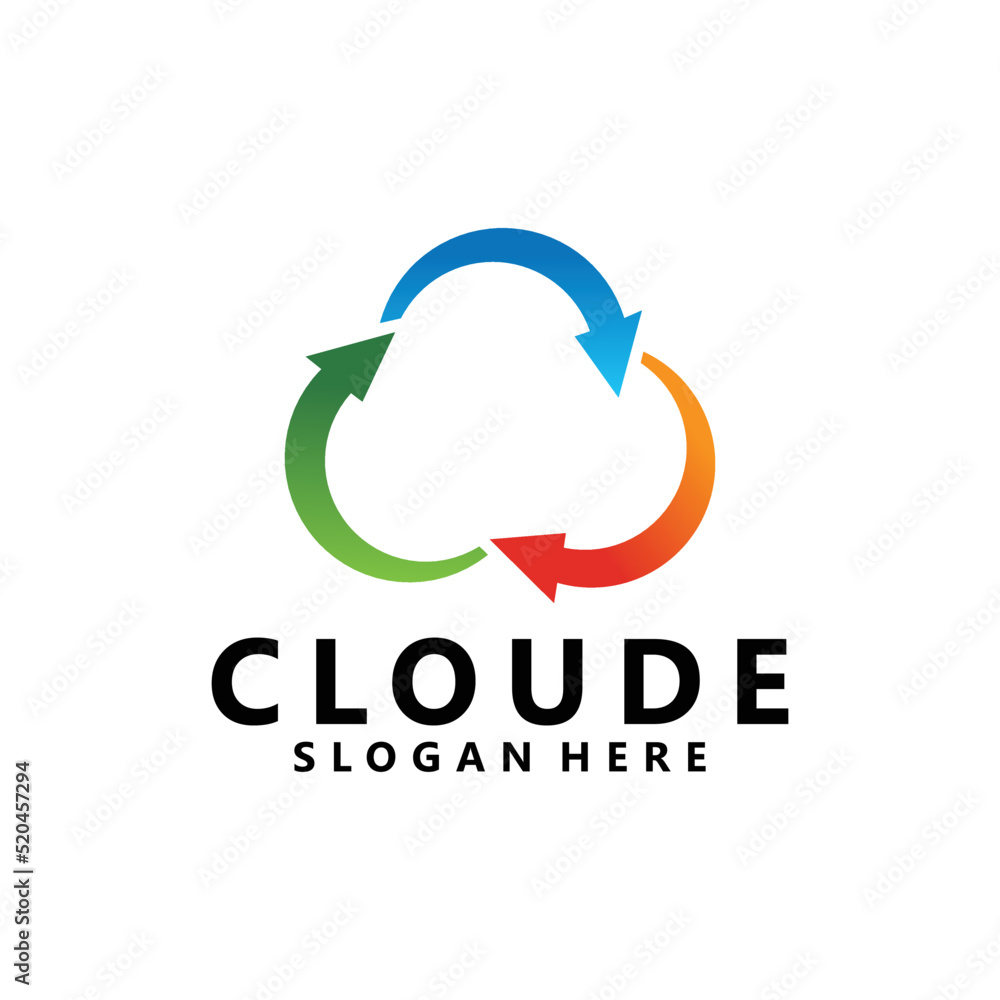 cloud logo icon vector isolated cloud logo icon vector isolated