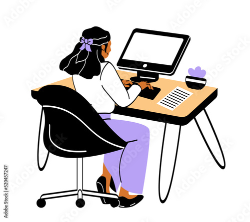 Working at home concept