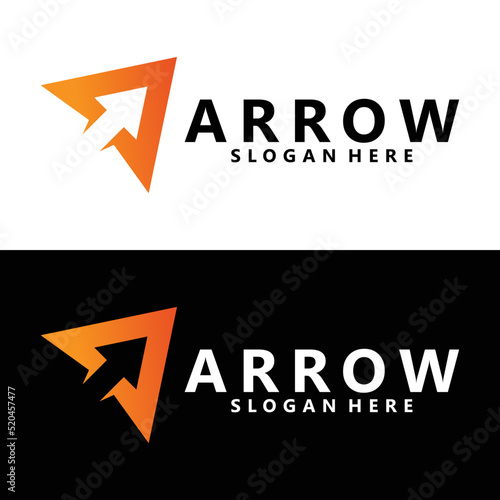 arrow logo icon vector isolated
