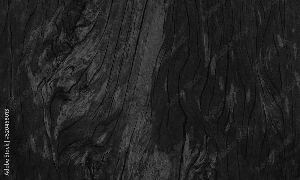 Wood black background of the wooden blank for design.