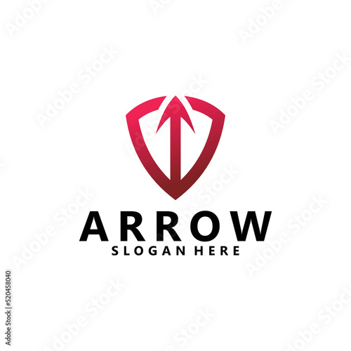 arrow logo design vector isolated