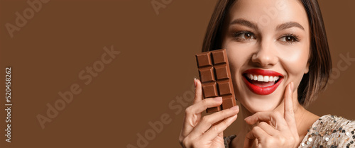 Beautiful woman with sweet ...