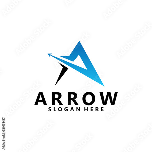 arrow logo icon vector design isolated