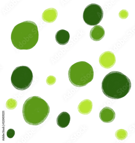 avocada green dots graphic drawing painting illustration element