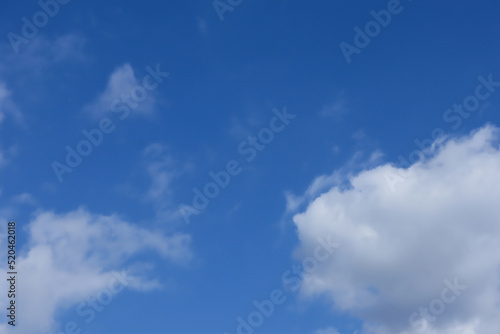 Blue sky background with clouds