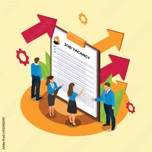 Company looking at man resume for new employee
