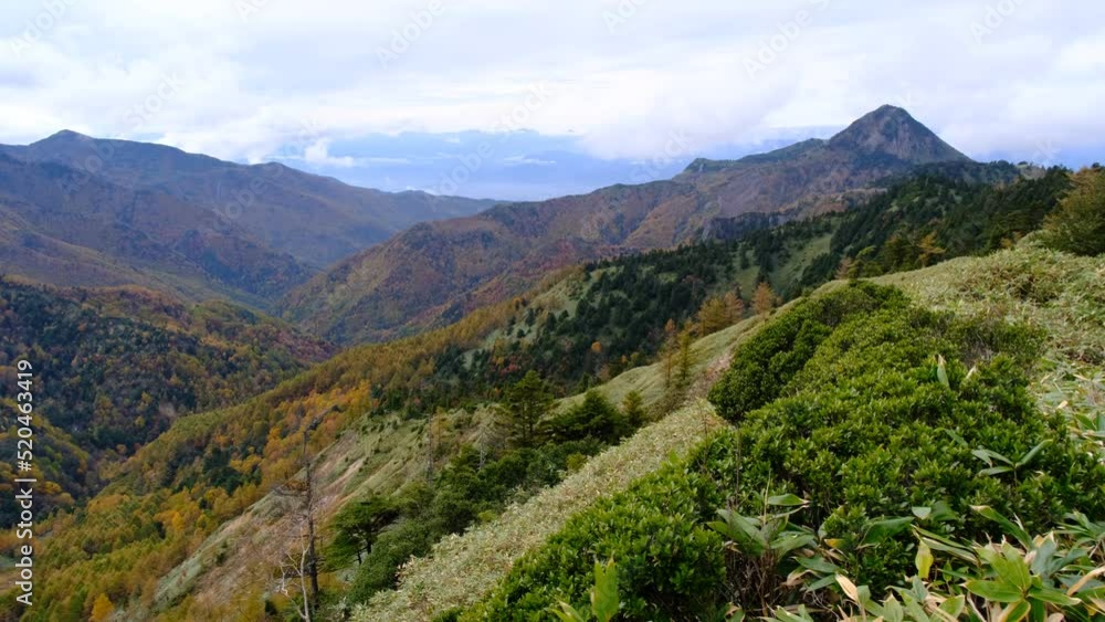 紅葉の山並 紅葉の山並
