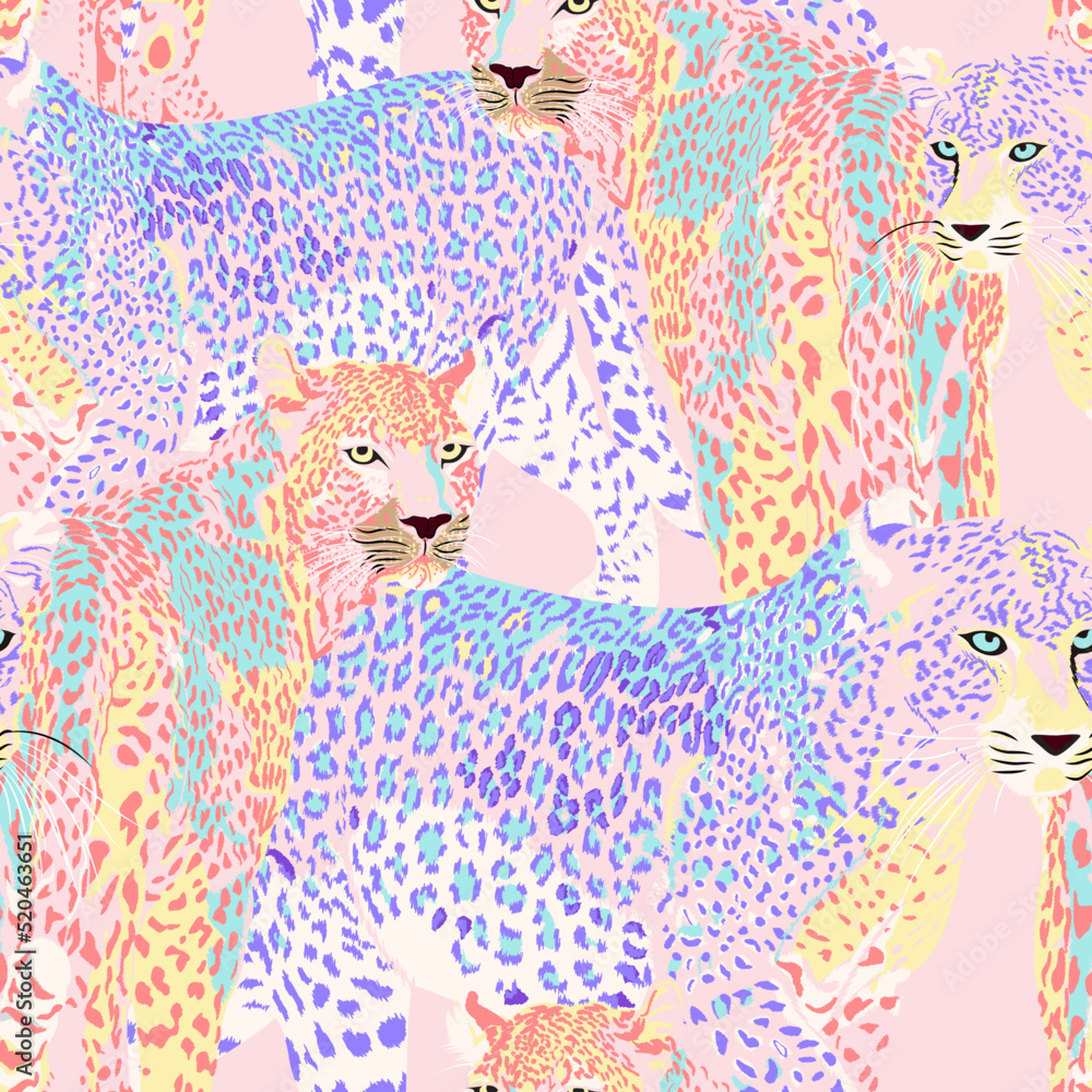 Seamless Leopard Print Stock Illustrations – 35,694 Seamless
