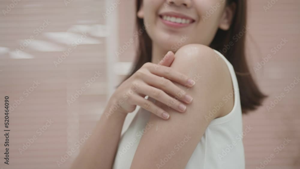 Beautiful girl with hydrated facial skin. Portrait of smiling Asian girl with natural makeup and healthy smooth skin looking at camera. Beautiful girl with hydrated facial skin. Portrait of smiling Asian girl with natural makeup and healthy smooth skin looking at camera.