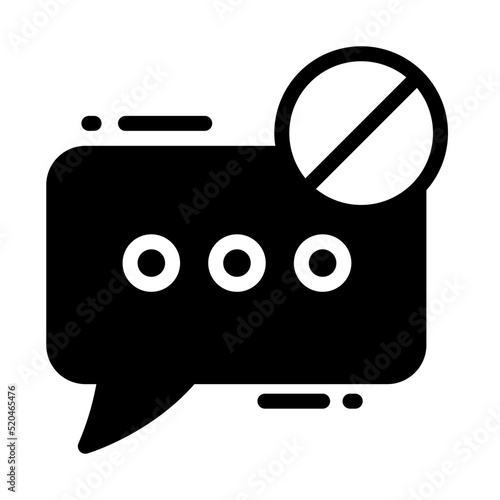 Block Chat Icon