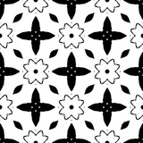 Black and white pattern. Two colors seamless batik style ready to print