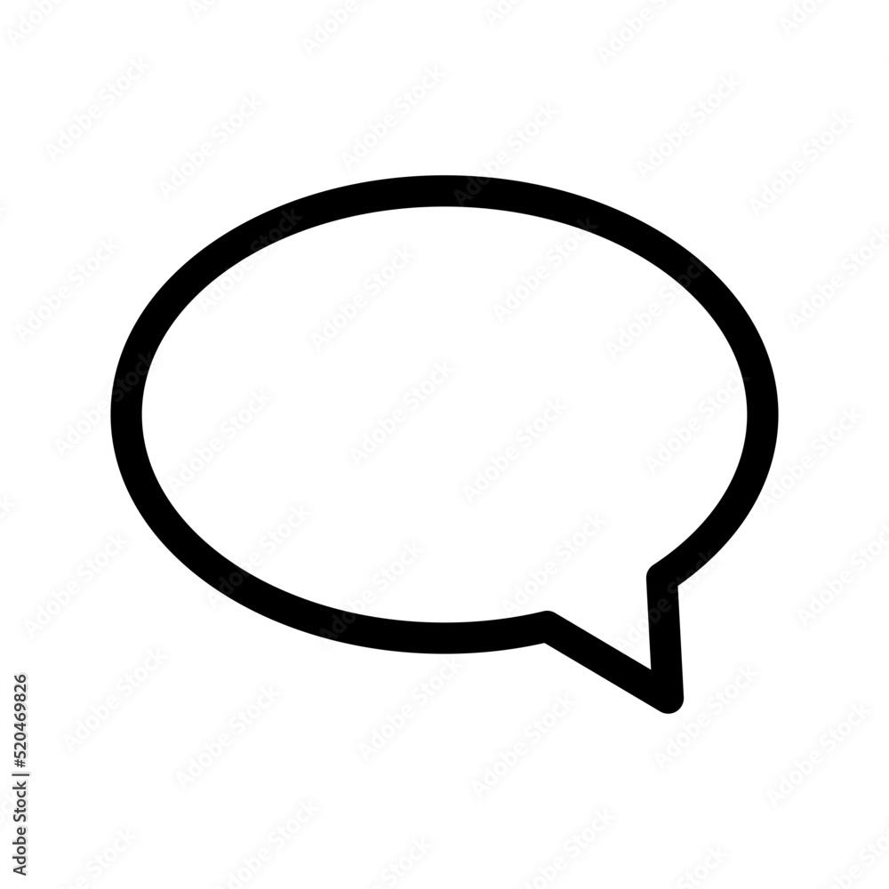 Speech Balloon Icon Vector Symbol Design Illustration Speech Balloon Icon Vector Symbol Design Illustration