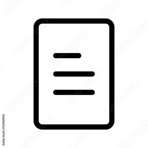 Notes Icon Vector Symbol Design Illustration