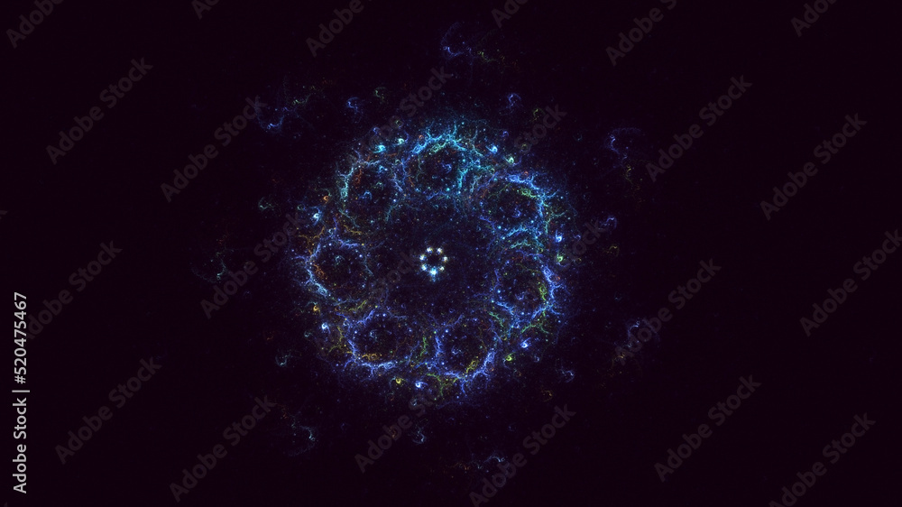 3D rendering abstract circle light background 3D rendering abstract circle light background