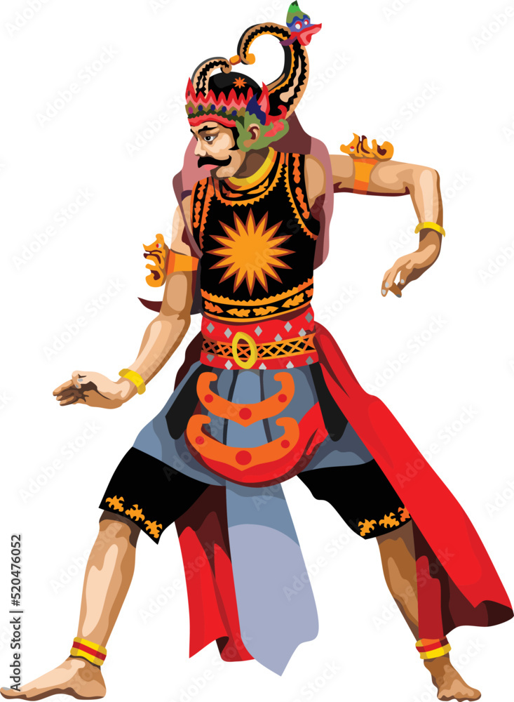 Javanese Male Traditional Dancer