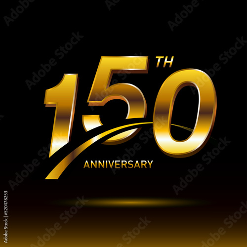 150 years golden anniversary logo celebration