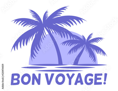 Wallpaper Mural Bon Voyage! Lettering for Sale Banners, Flyers, Brochures and Graphic Design Templates. Summer Vacation Logo Design Templates Collection, Relax Summer Time Torontodigital.ca