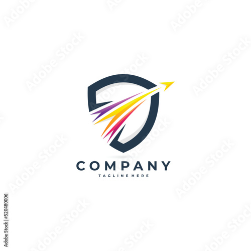 travel shield logo, safe travel logo
