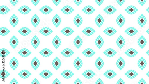 Leafy pale blue brick tile animation loop photo