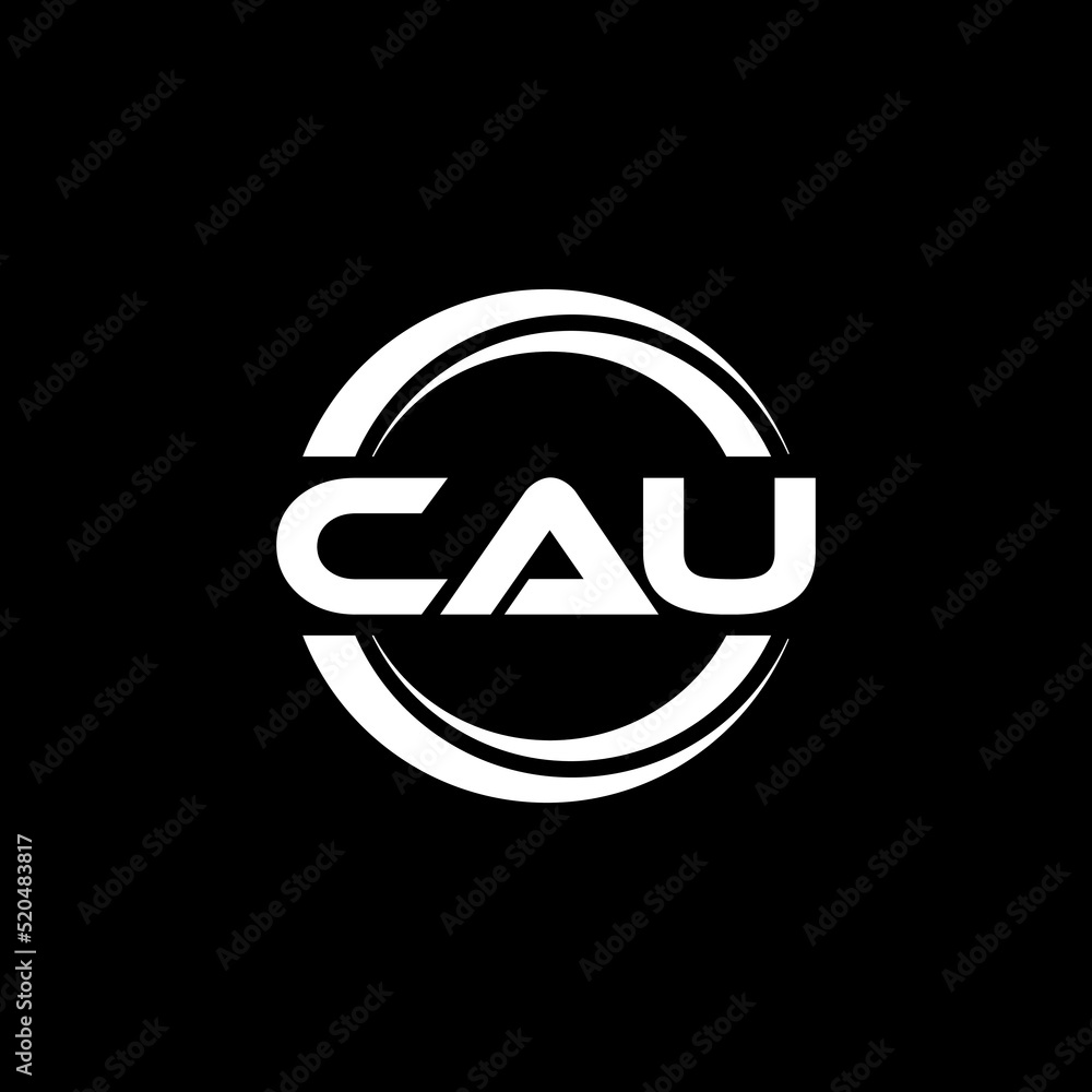 CAU letter logo design with black background in illustrator, vector logo modern alphabet font overlap style. calligraphy designs for logo, Poster, Invitation, etc. CAU letter logo design with black background in illustrator, vector logo modern alphabet font overlap style. calligraphy designs for logo, Poster, Invitation, etc.