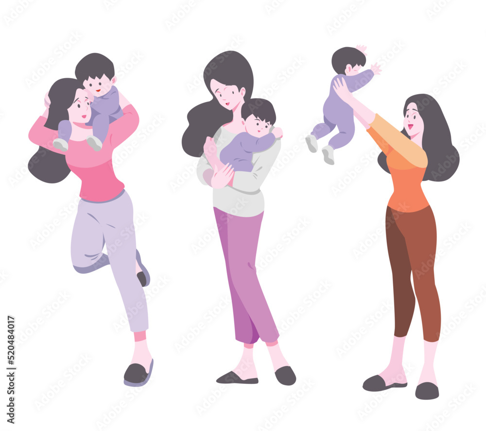 Mother's Day picture of a mother holding her child. There are many pictures.
Mother's Day picture of a mother holding her child. There are many pictures.