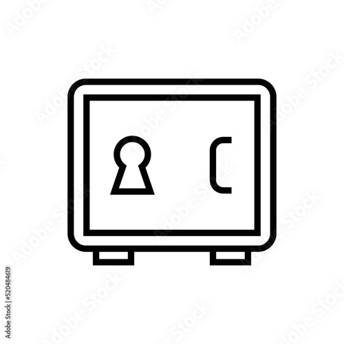 Safe icon vector graphic illustration