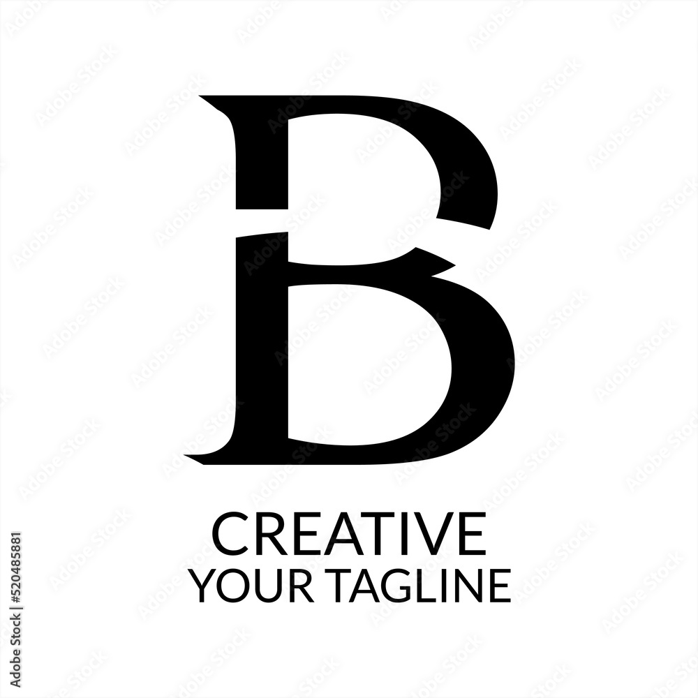 Simple Logo Design Linked B Letter in black and blue color, brand logo, company logo, business logo. monogram Simple Logo Design Linked B Letter in black and blue color, brand logo, company logo, business logo. monogram