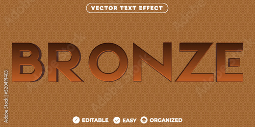 Bronze Text Effect,Fully Editable Font Text Effect