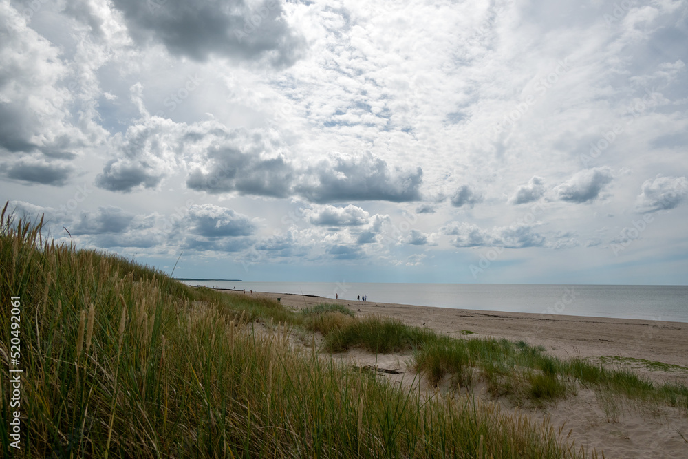 Silent summer afternoon at Baltic sea, Liepaja, Latvia.
