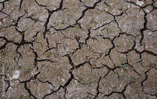 Dry land drought Cracked Ground 