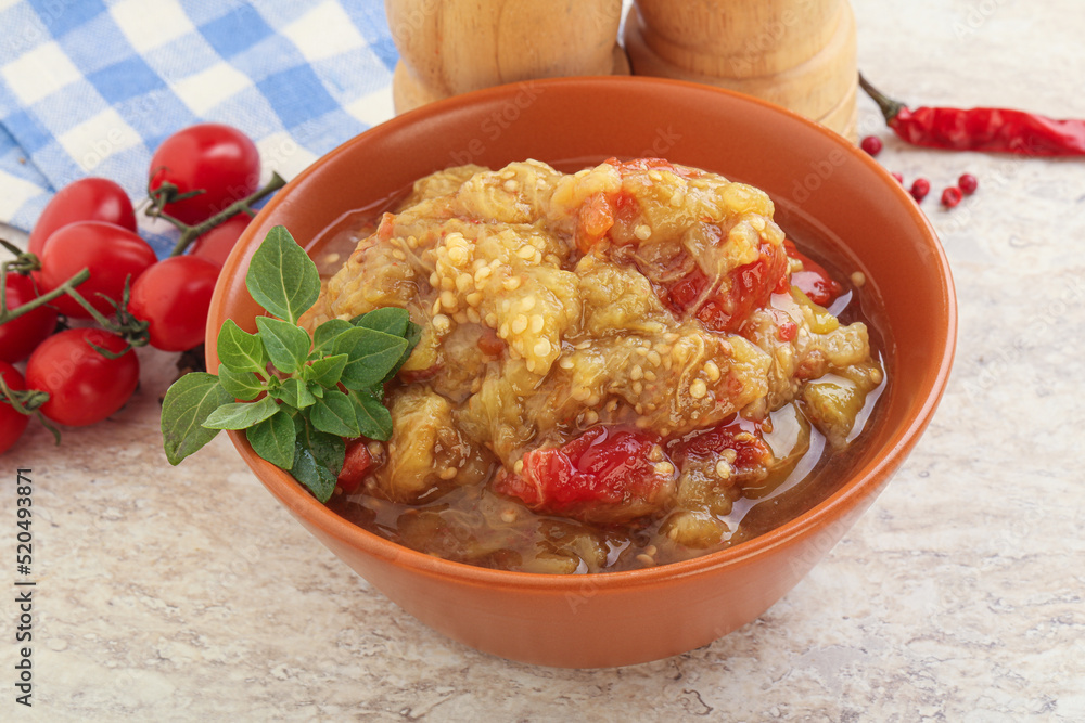Caucasian Mangal salad with baked vegetables Caucasian Mangal salad with baked vegetables