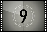Countdown frames set. Number nine - 9