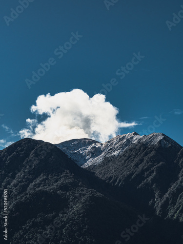 clouds over the mountains