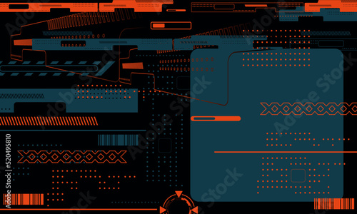 Abstract cyberpunk shape stylish background
