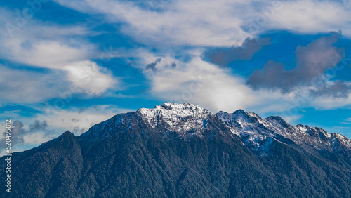 clouds over the mountains