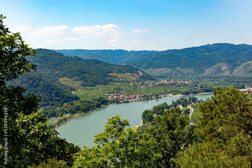 View of the Danube in the Wachau. Lower Austria.