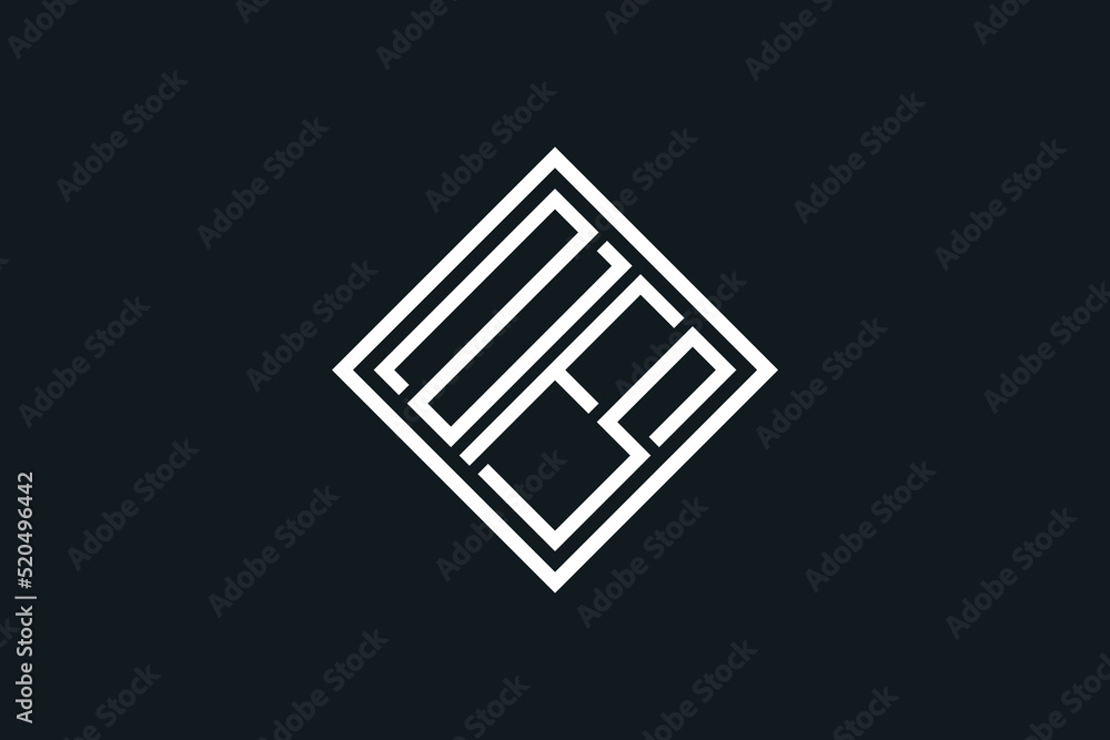 Initials Letter NFS Square Diamond Logo Design Simple Minimalist Line art Style Initials Letter NFS Square Diamond Logo Design Simple Minimalist Line art Style