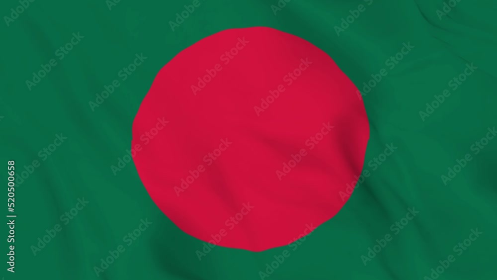 Vidéo Stock realistic People's Republic of Bangladesh waving flag ...