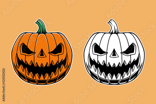 Halloween vector design set