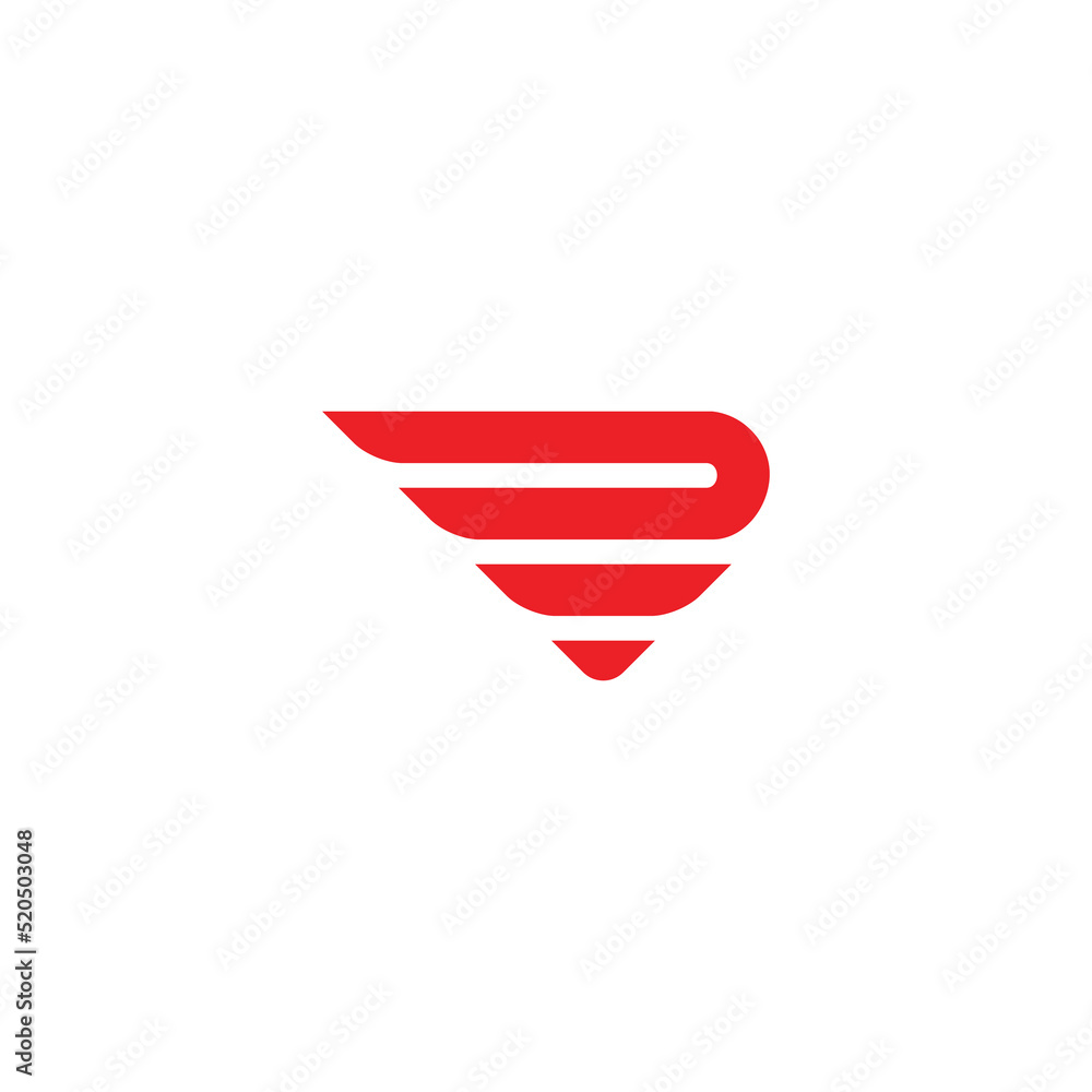 letter d triangle fast motion logo vector letter d triangle fast motion logo vector