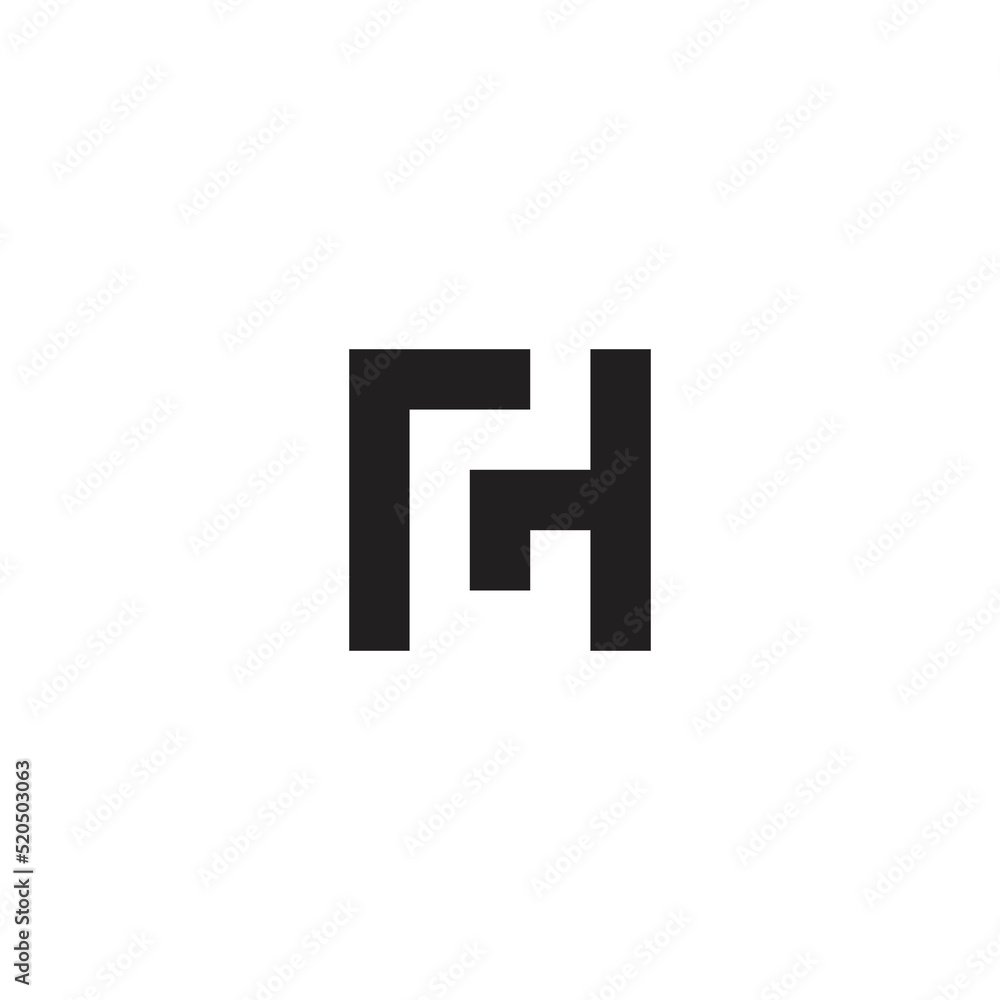 letter rg abstract square negative space logo vector letter rg abstract square negative space logo vector