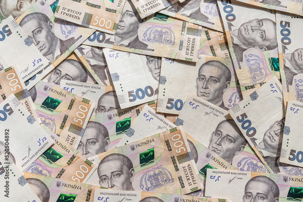 500 1000 Ukrainian money currency as background. Finance concept, UAH 500 1000 Ukrainian money currency as background. Finance concept, UAH