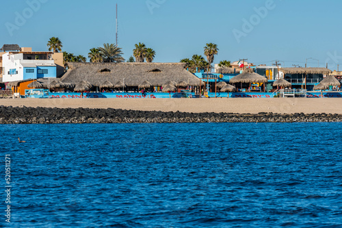 An overlooking landscape view of Puerto Penasco, Mexico