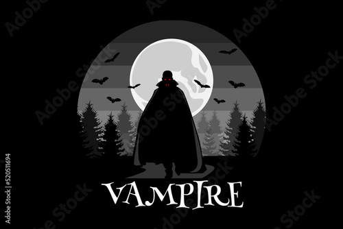 Vampire Silhouette Landscape Design