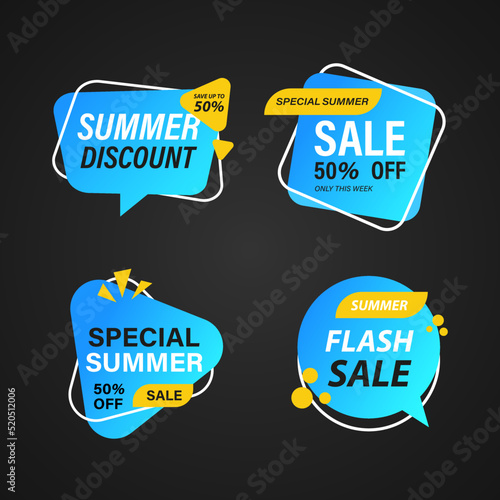 summer discount label