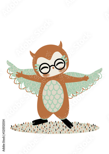 enfant déguisé.e en hibou