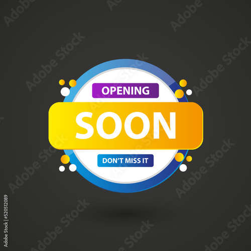 Opening soon background origami design