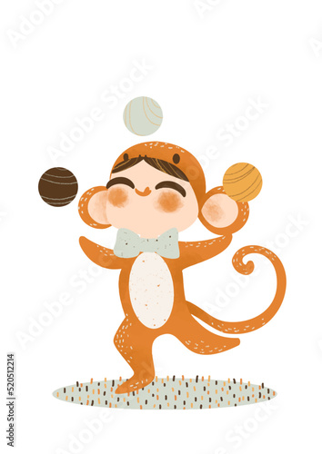 enfant déguisé.e en singe