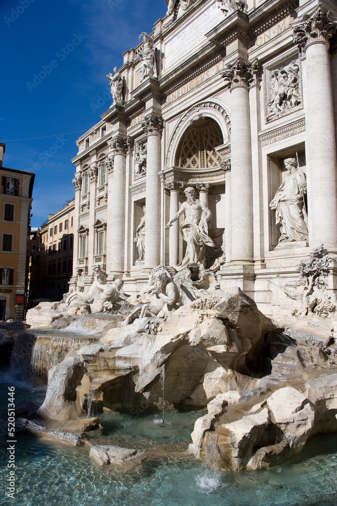 Trevi Fountain is one of the most important tourist attractions in the city of Rome